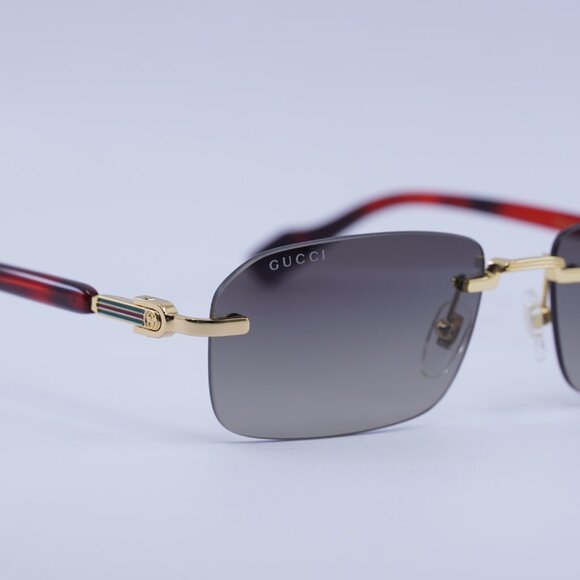 ?️ New Gucci GG1221S 006 Sunglasses - Gold/Havana Frame, Grey Lenses main image 6